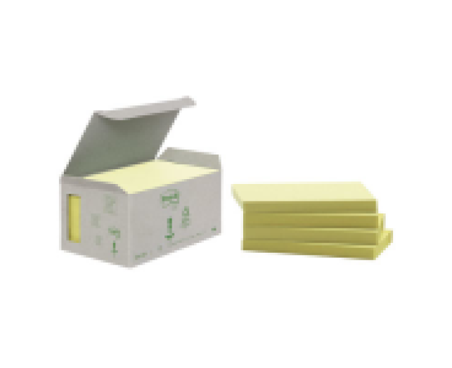 Post-it újrahasznosított jegyzettömb 127x76 mm