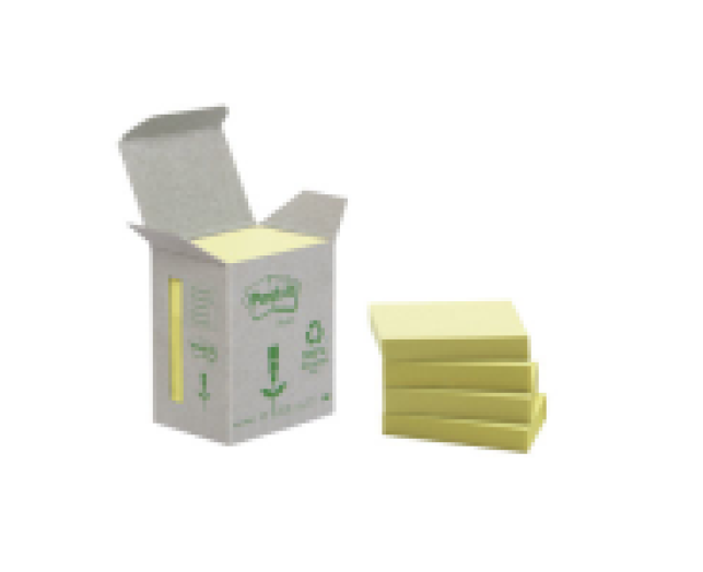 Post-it újrahasznosított jegyzettömb 38x51mm