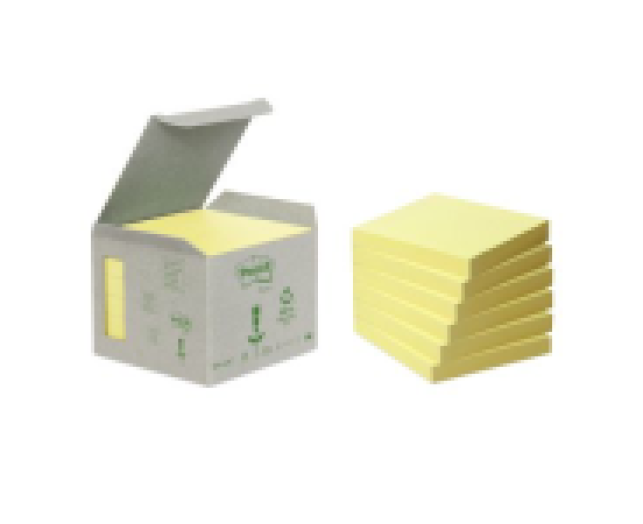 Post-it újrahasznosított jegyzettömb 76x76 mm