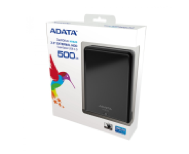 ADATA HDD 500GB USB 3.0 fekete AHV620-500GU3