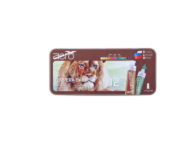 AERO tempera fémdobozban 12db vegyes színek - Lion