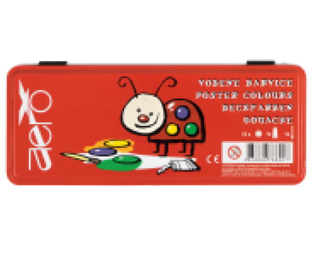 AERO vízfesték fémdobozban 12db vegyes színek - Ladybug