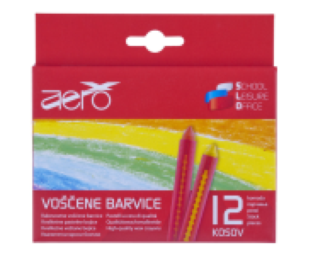 AERO zsírkréta készlet 12db vegyes színek