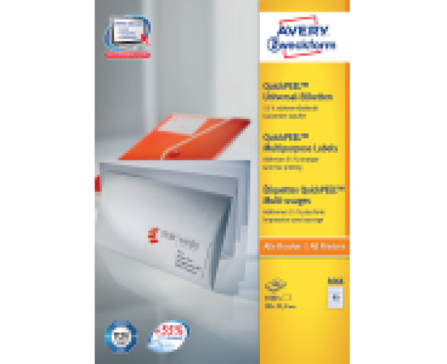 Avery univerzális etikett 100 ív/csomag