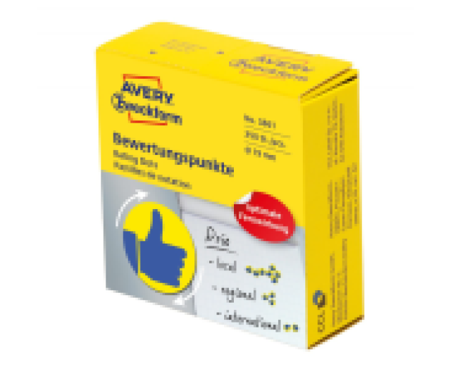 Avery 3861 önt. címke kék lájk 19 mm 250 db