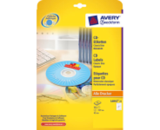 Avery DVD etikett