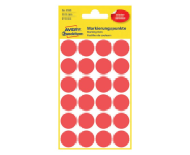 Avery visszaszedhető jelölőpont 18 mm 96 db