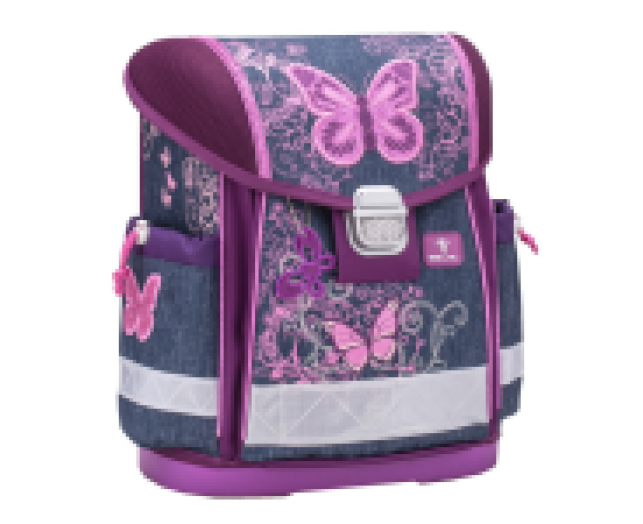 Belmil Classy iskolatáska Purple Flying Butterfly