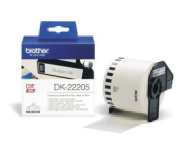Brother DK22205 62mm papír szalag, fehér/fekete