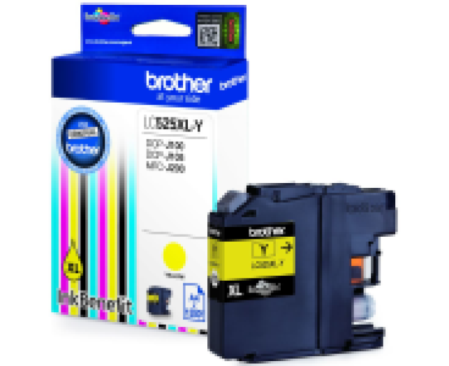 Brother LC525XLY tintapatron DCP-J100/J105 nyomtatóhoz,sár.
