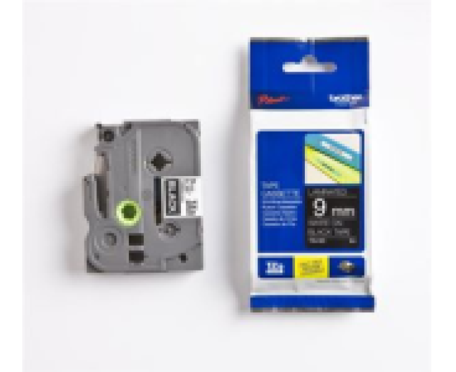 Brother TZE325 9mm laminált szalag, fekete/fehér