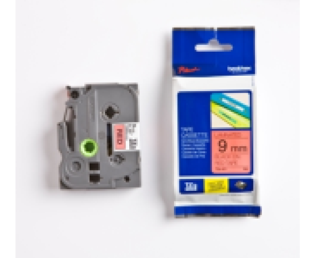 Brother TZE421 9mm laminált szalag, piros/fekete