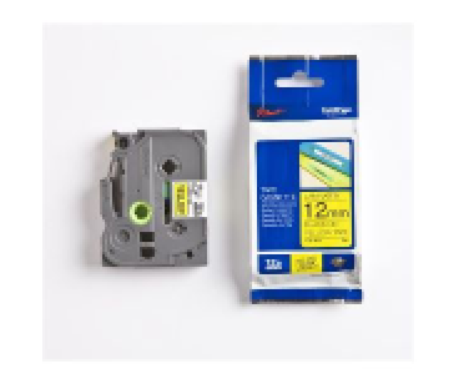Brother TZE631 12mm laminált szalag, sárga/fekete