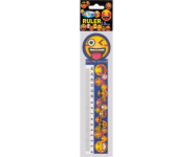 Centrum Emojidex vonalzó 15 cm csomagolt