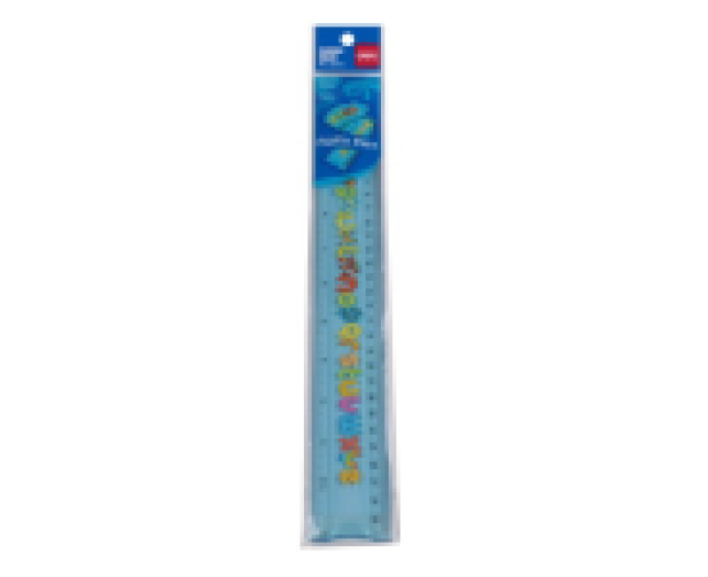Deli vonalzó mintás hajlékony 30cm