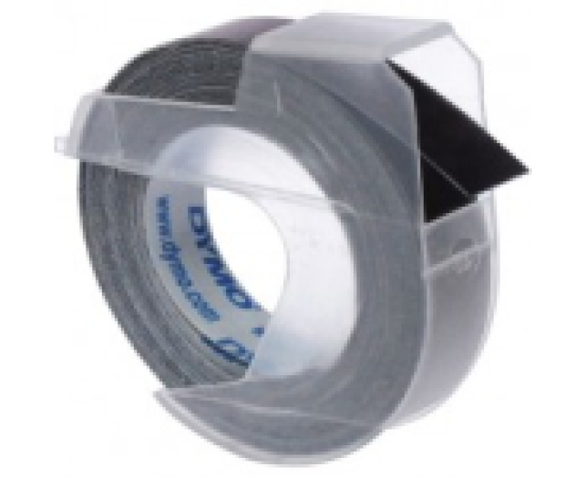 Dymo 3D 9 mm szalag, 1db/cs, 3m, fekete