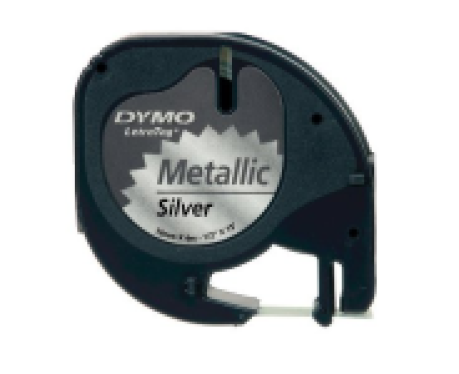 Dymo LT fém szalag 4m, ezüst