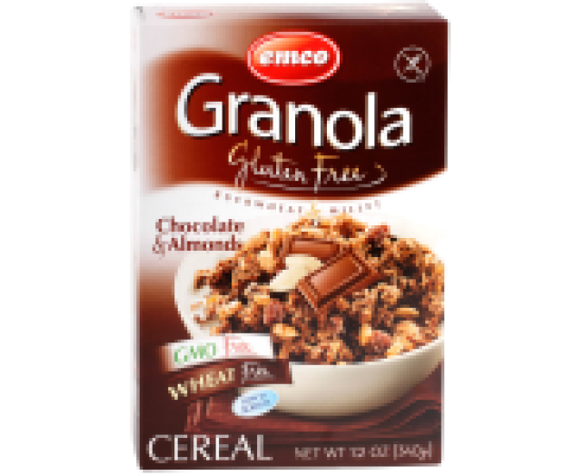 Emco Gluténmentes müzli csokoládéval és mandulával340g