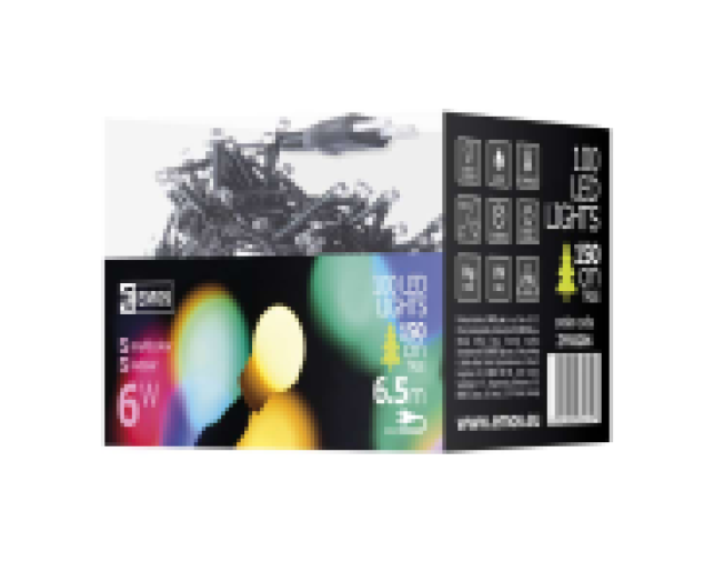 Emos karácsonyi fényfüzér cherry 5M, 100LED, színes