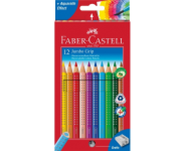 Faber Castell Grip 2001 Jumbo színesceruza 12 szín +hegyező