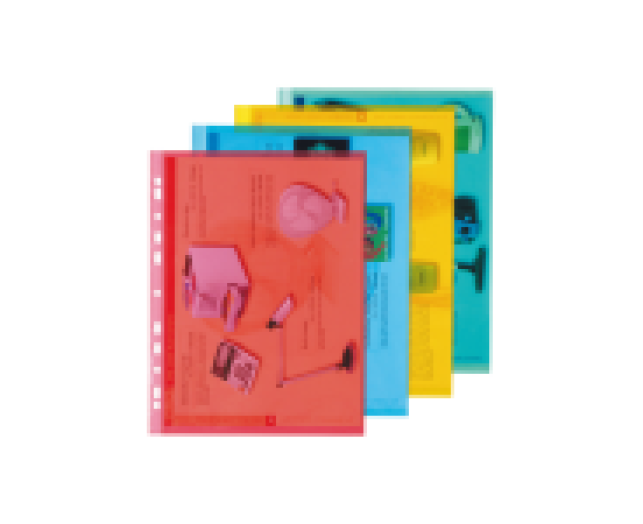 Fornax színes lefűzhető tasak A4 50 db/csomag