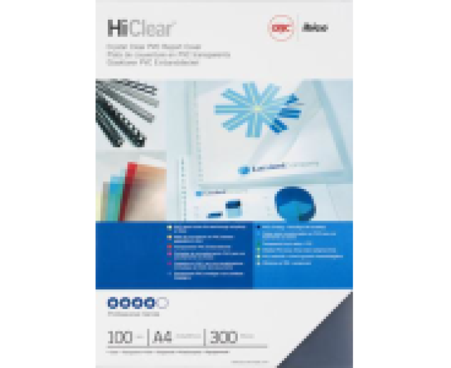 GBC A4 előlap 300mic(2x150) 100db/cs, víztiszta