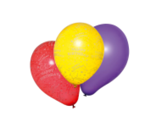 Happy Birthday léggömb 10 db