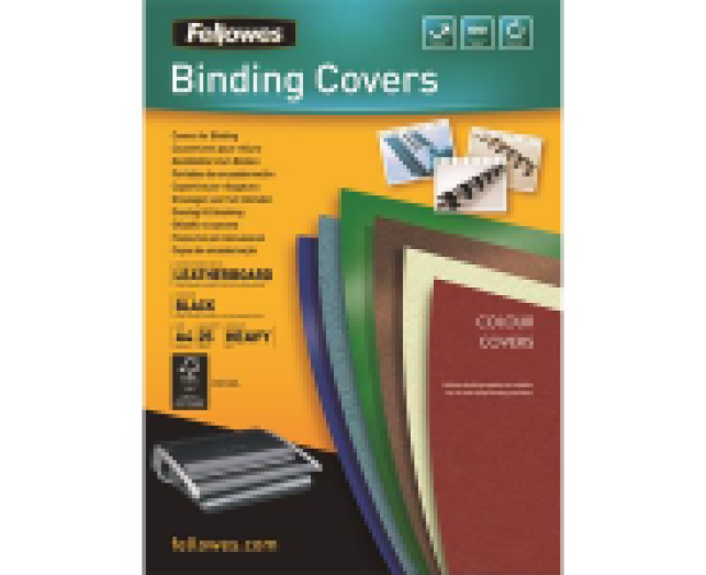 Hátlap FELLOWES fekete 25 db