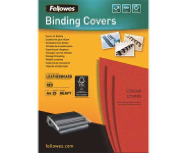 Hátlap FELLOWES piros, 25 db