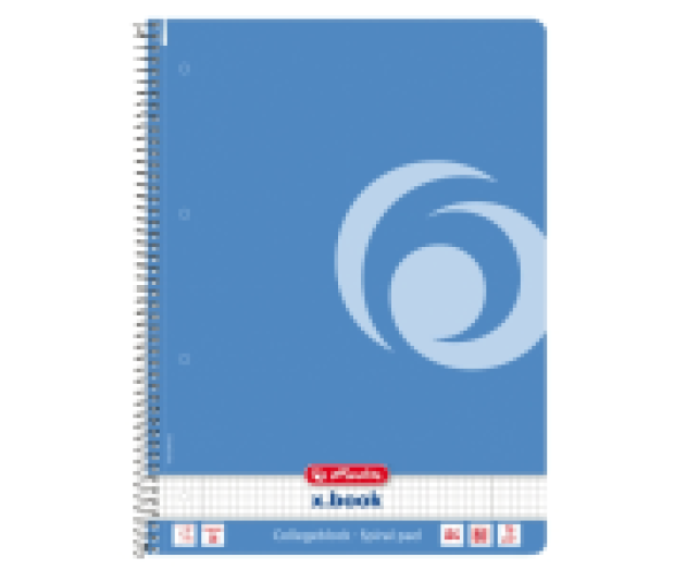 Herlitz ColorBlocking A4 spirálfüzet 80lap kockás