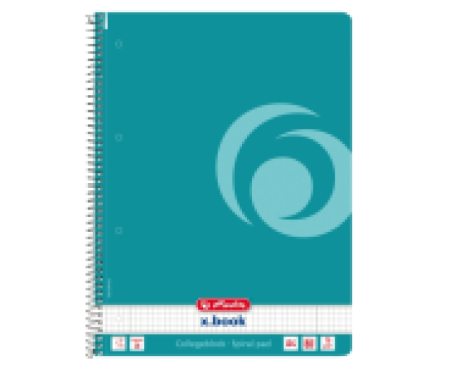 Herlitz ColorBlocking A4 spirálfüzet 80lap kockás