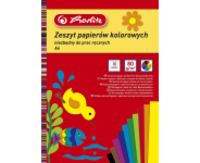 Herlitz kivágópapír fényes 10 lap