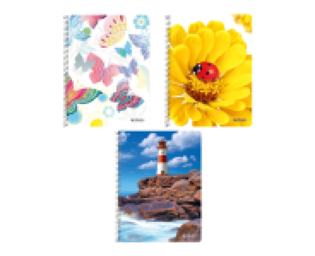 Herlitz spirálfüzet A5 160 lapos mintás