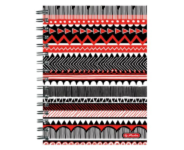 Herlitz spirálfüzet A5 kockás 100lap Black&Wow