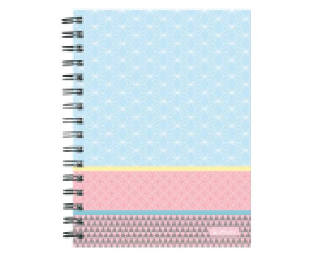 Herlitz spirálfüzet A5 kockás 100lap Graphic Pastel