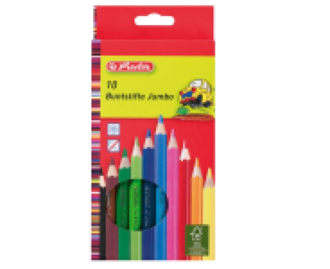 Herlitz színesceruza lakkozott vastag 10szín