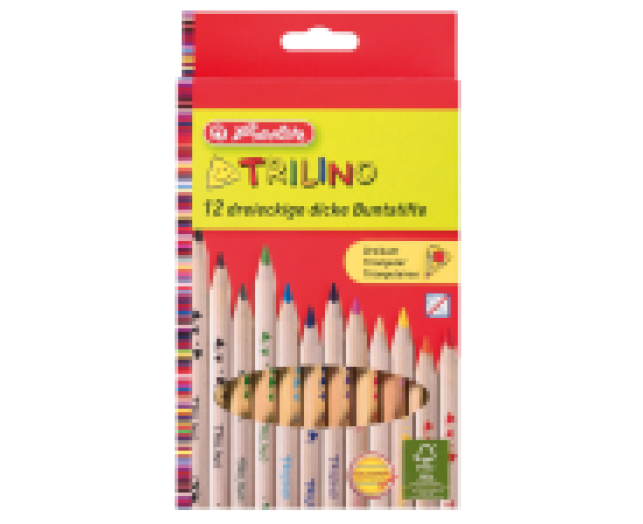 Herlitz Trilino színesceruza vastag 12 szín