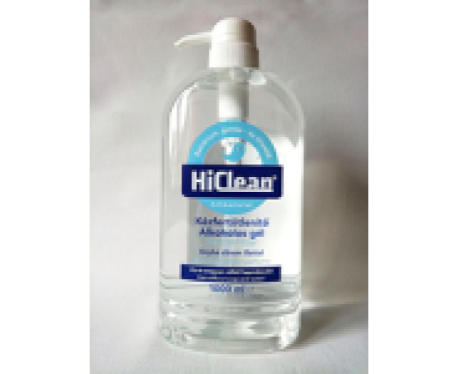 HiClean kézfertőtlenítő gél Citrom 1000 ml