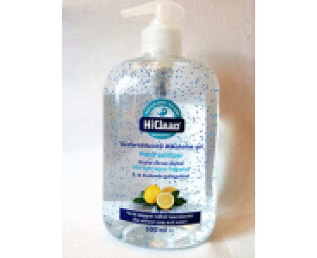 HiClean kézfertőtlenítő gél Citrom 500 ml