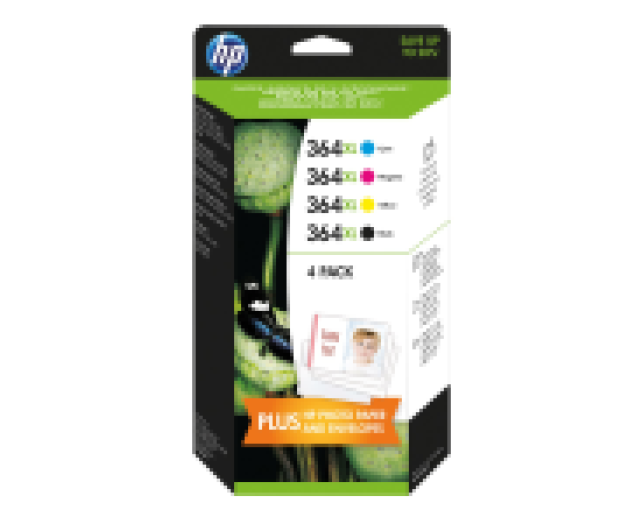 HP 364XL 4-pack, patron patron, BK, M, Y, C