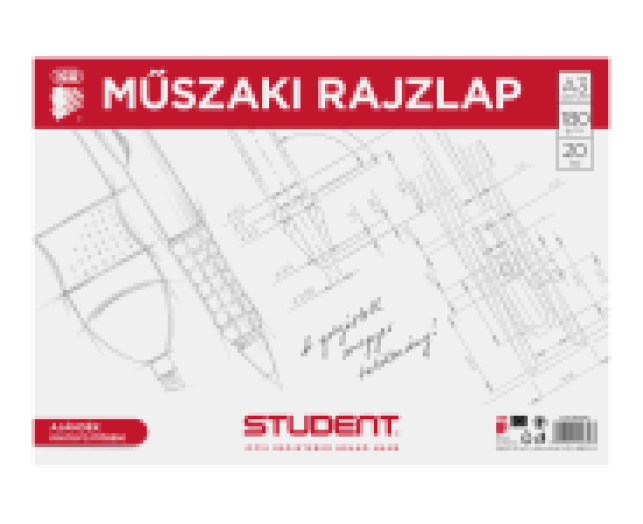 Ico Student műszaki rajzlap A3 20 lap