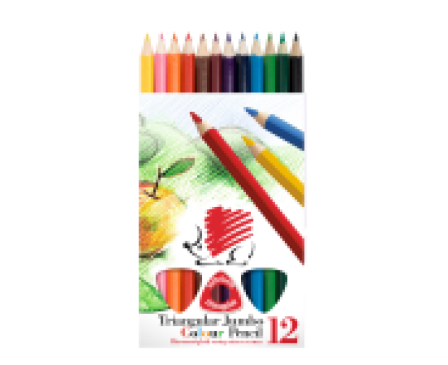 ICO Süni háromszögletű Jumbo festett színes ceruza