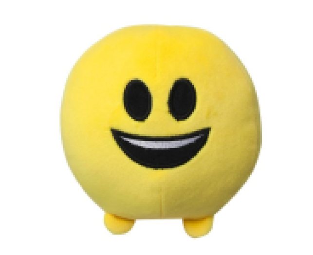 Imoji plüss labda 11cm mosolygós