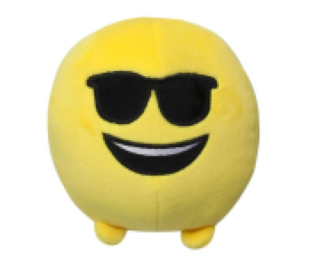 Imoji plüss labda 11cm napszemüveges