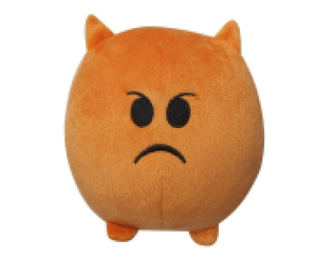 Imoji plüss labda 11cm ördög