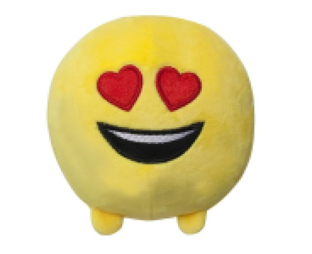 Imoji plüss labda 11cm szívszemű