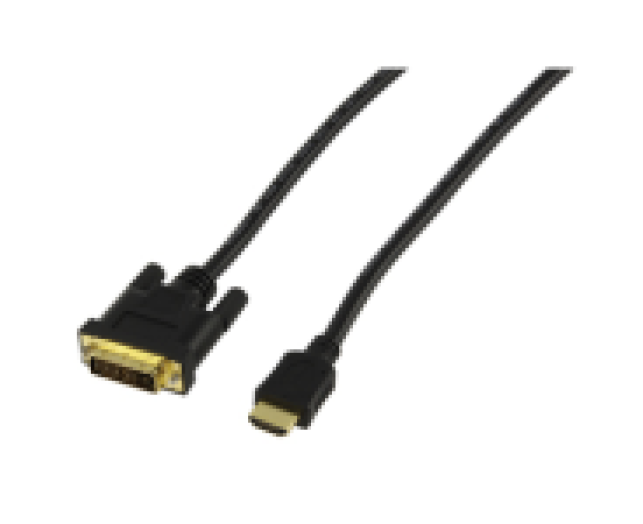 kábel HDMI-DVI 5M ARANYOZOTT