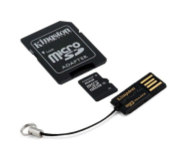 Kingston 16Gb Gen2 MicroSDHC adapterrel + USB Class 10