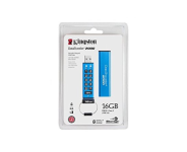 Kingston 8GB USB3.1 pendrive DT2000/8GB, kék titkosítható