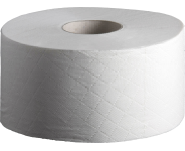 Közületi toalettpap,midi jumbo D23 2r.feh,200 m,rec,6 tek/kar